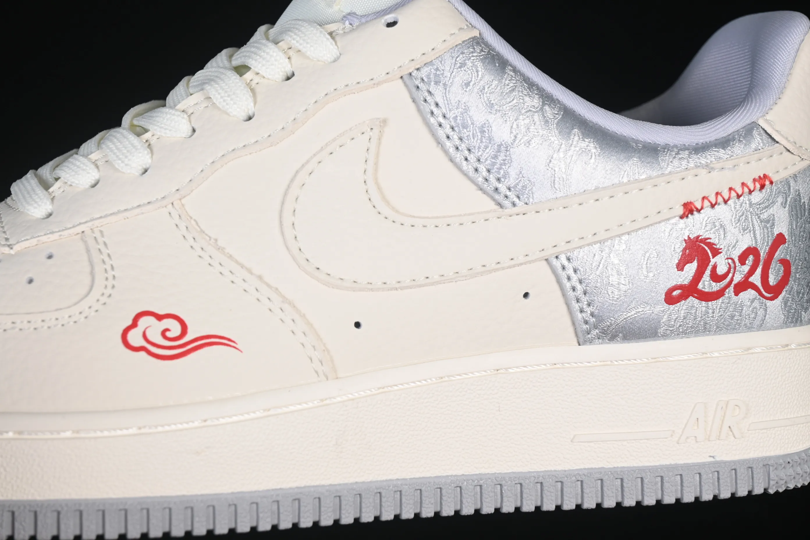 All Categories Nk Air Force 1 Air Force Series Nk Air Force 1 Low Air Force Low Nike Air Force 1'07 Low Year of the Horse Limited Beige Silver Gray Air Force One Low Casual Shoes DF0188-141